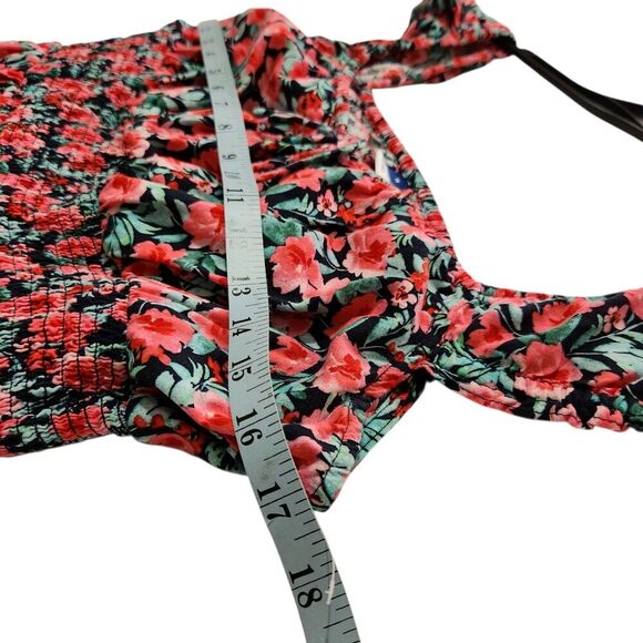 Old Navy Dress For Women Size Medium Floral Print On/Off Shoulder Ruffle - Picture 6 of 10